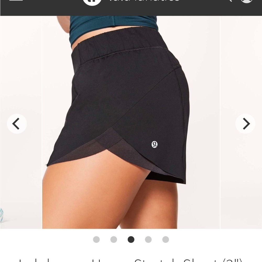 Lululemon Teal Homestretch shorts - Picture 6 of 9